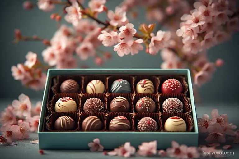 Beautifully crafted Japanese honmei-choco chocolates, a Valentine's Day tradition in Japan.