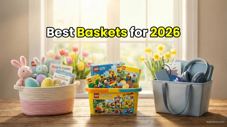 Easter baskets for different ages: toddler, kid, and teen.
