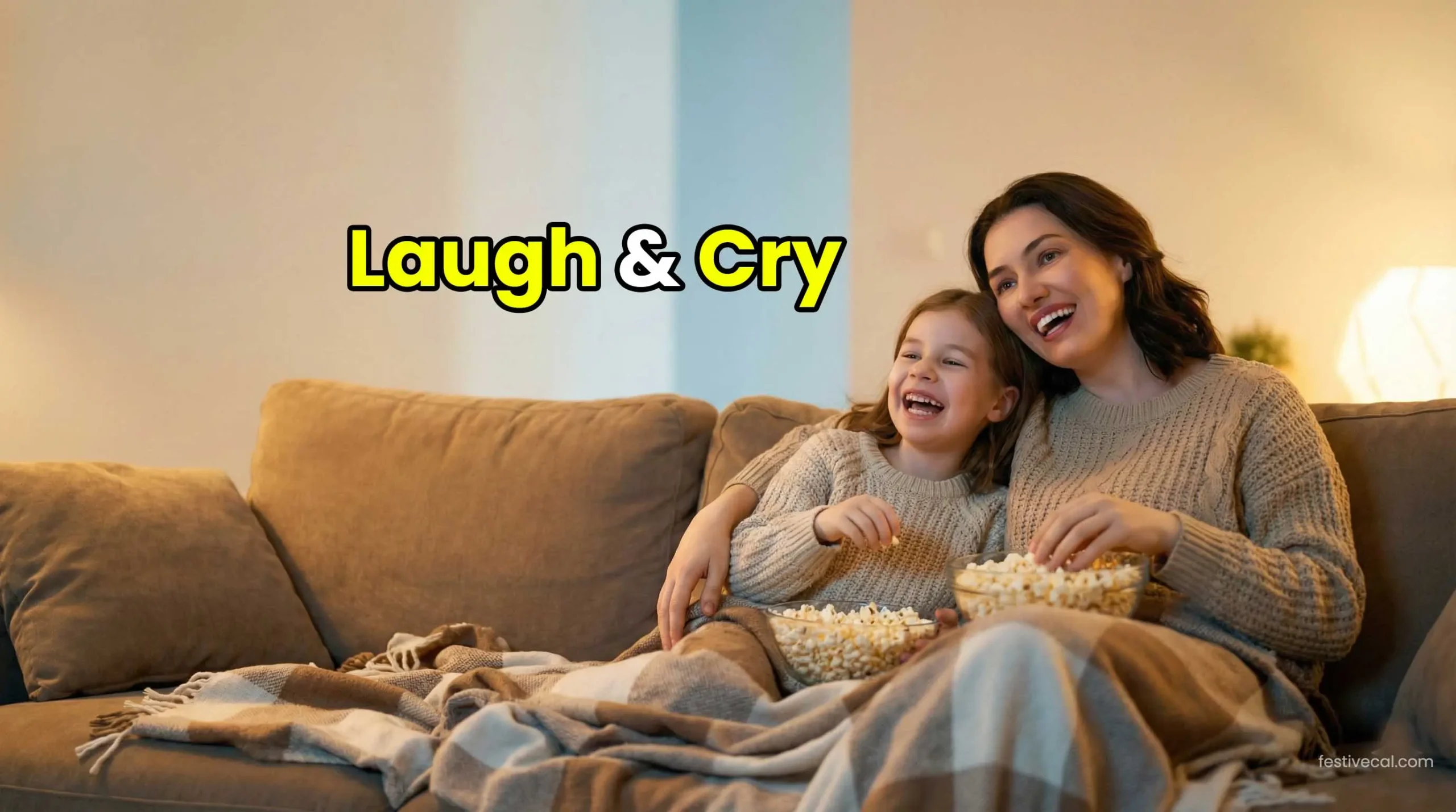 Mother and daughter enjoying a movie night for Mother's Day 2026.