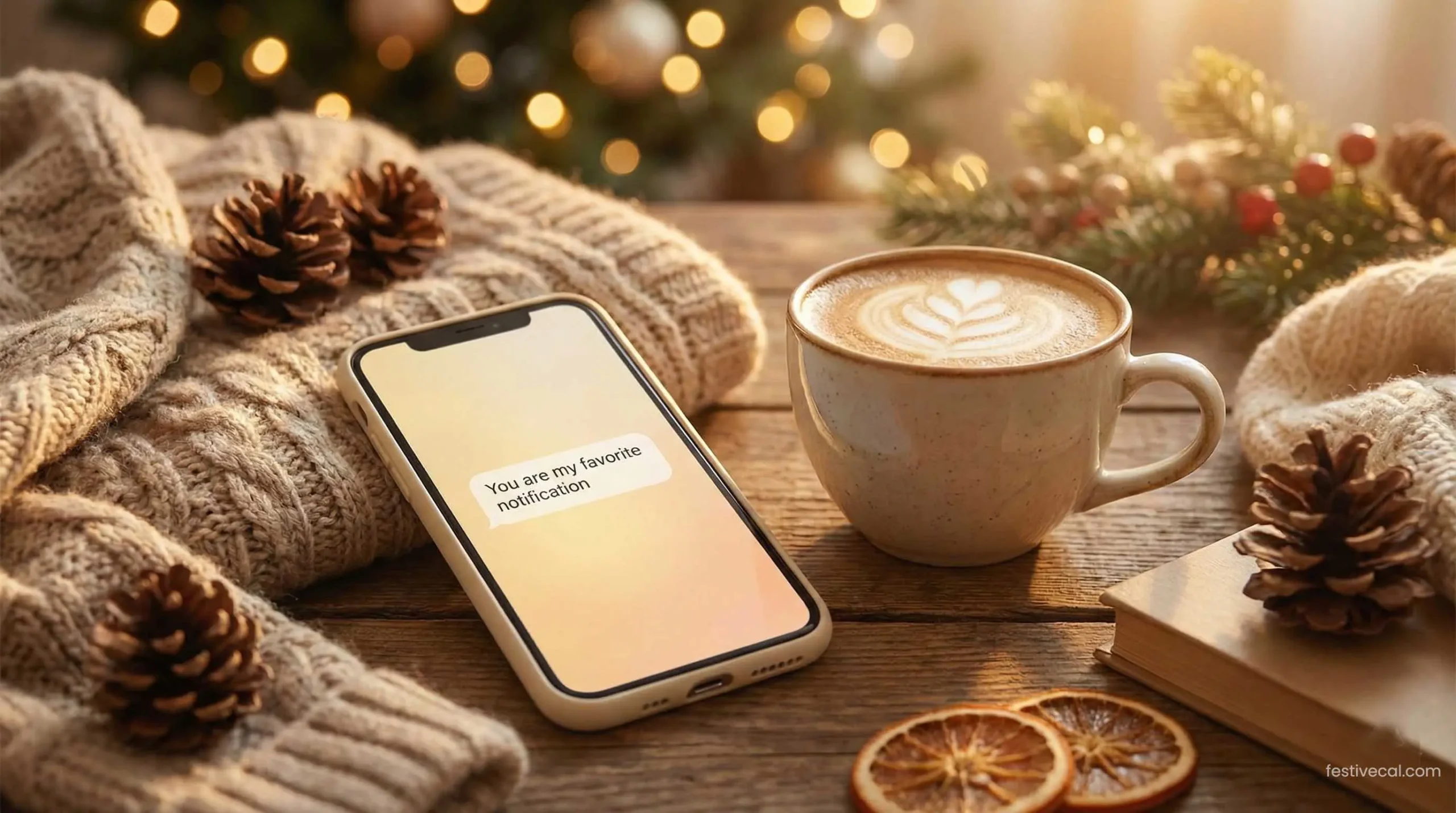 Sweet Husband Appreciation Day text message idea on phone screen.